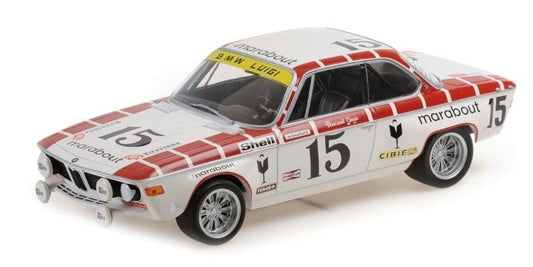 Minichamps 155 722715 BMW 2800 Cs ? Racing Team Marabout ? Gaye /Braillard, 24H Spa