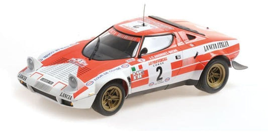 Minichamps 155 741702 Lancia Stratos Jean-Claude Andruet / Biche' 1st Tour De Corse 1974 1/18