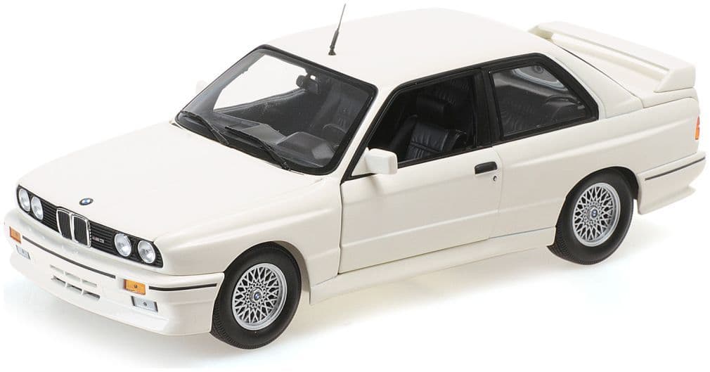 Minichamps 180 020307 BMW M3 (E30) 1987 White with Openings 1/18 Scale *PRE ORDER £ 183.33*