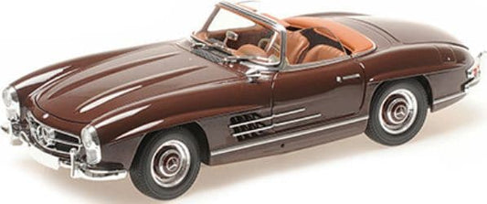 Minichamps 180 039037 Mercedes Benz 300 SL Roadster (W198) 1957 Dark Red (Opening Parts) 1/18