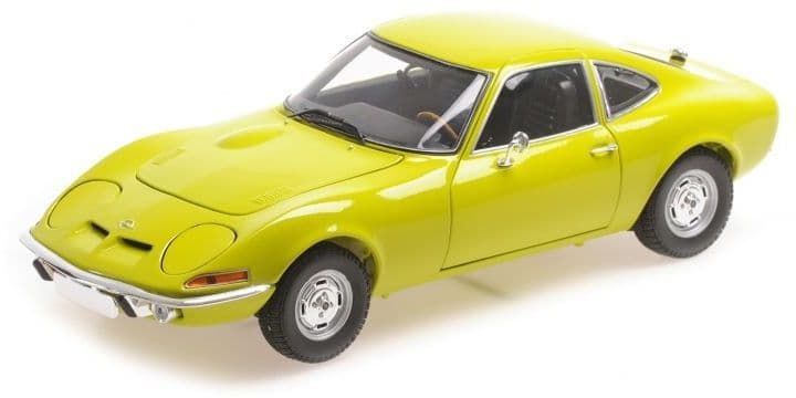 Minichamps 180 049032 Opel GT 1970 Yellow 1/18 Scale *PRE ORDER £ 145.83*