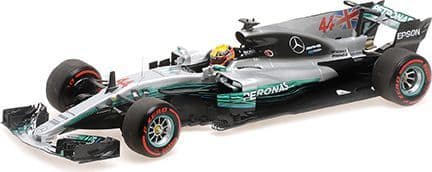 Minichamps 186 170044 Mercedes AMG Petronas F1 Team F1 W08 EQ Power+ Lewis Hamilton World Champ