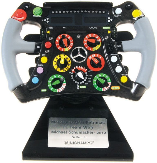 Minichamps 251 120007 Mercedes AMG Petronas Steering Wheel F1 Team W03 Michael Schumacher 2012
