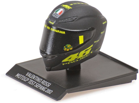 Minichamps 315 120076 Valentino Rossi Helmet Moto GP Test Sepang 2012 1/10 PRE ORDER £14.99