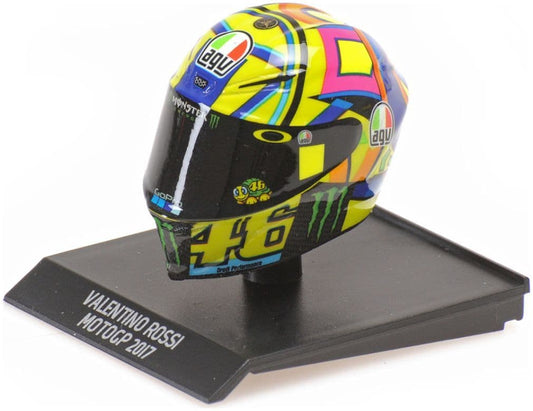Minichamps 315 170046 Valentino Rossi Helmet Moto GP 2017 1/10 Scale *PRE ORDER £ 14.99*
