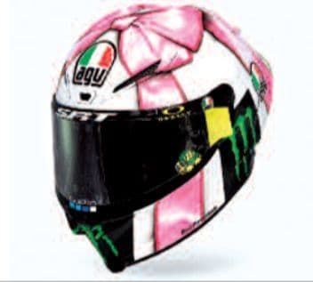 Minichamps 399 210076 AGV Helmet Valentino Rossi MotoGP Misano Race 1 2021 1/8 PRE ORDER £33.33