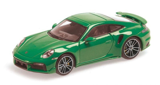 Minichamps 410 060071 Porsche 911 (992) Turbo S Coupe Sport Design 2021 Green 1/43 PRE ORDER