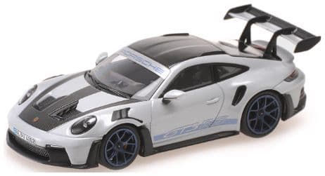 Minichamps 410 062108 Porsche 911 (992) GT3RS 2022 Grey Metallic w/Blue Wheels 1/43 PRE ORDER