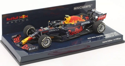 Minichamps 410 210811 Red Bull Racing RB16B S.Perez 3rd French GP 2021 1/43 Scale