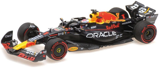 Minichamps 410 231801 Oracle Red Bull Racing RB19 Max Verstappen 2nd Sprint Qatar GP 2023 WC