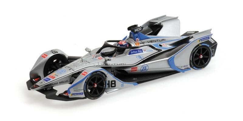 Minichamps 414 180048 Venturi Formula E Team Edoardo Mortara Formula E Season 5 1/43 Scale