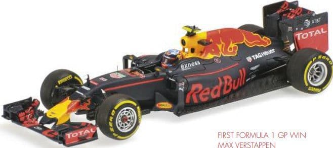 Minichamps 417 160333 Red Bull Racing Tag Heuer RB12 Max Verstappen Winner Spanish GP 2016 1/43