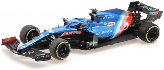 Minichamps 417 211214 Alpine F1 Team A521 Fernando Alonso Hungarian GP 2021 1/43 PRE ORDER