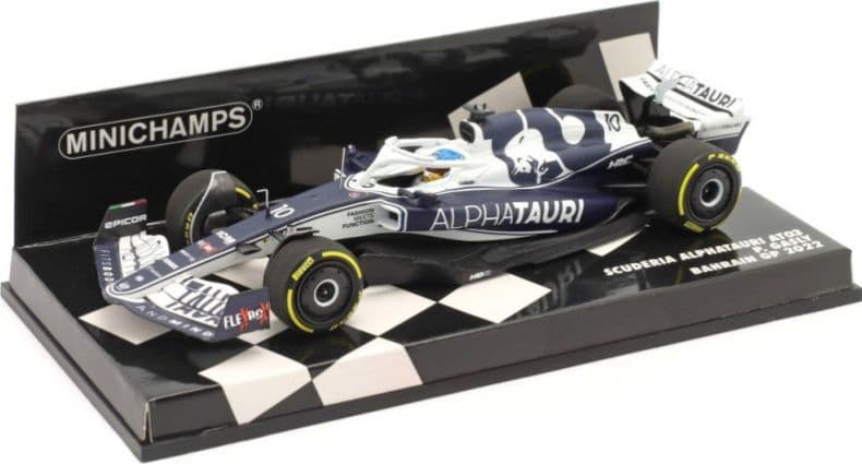 Minichamps 417 220110 Scuderia Alphatauri AT03 Pierre Gasly Bahrain GP 2022 1/43 Scale