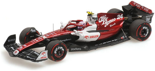 Minichamps 417 220124 Alfa Romeo F1 Team Orlen C42 Guanyu Zhou Bahrain GP 2022 1/43 PRE ORDER