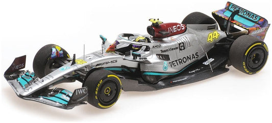 Minichamps 417 220544 Mercedes AMG Petronas Lewis Hamilton F1 Team W13 E Performance Miami GP22