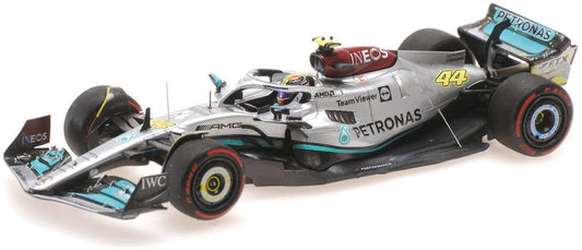Minichamps 417 221044 Mercedes AMG Petronas F1 W13 E Performance L. Hamilton 3rd British GP 2022
