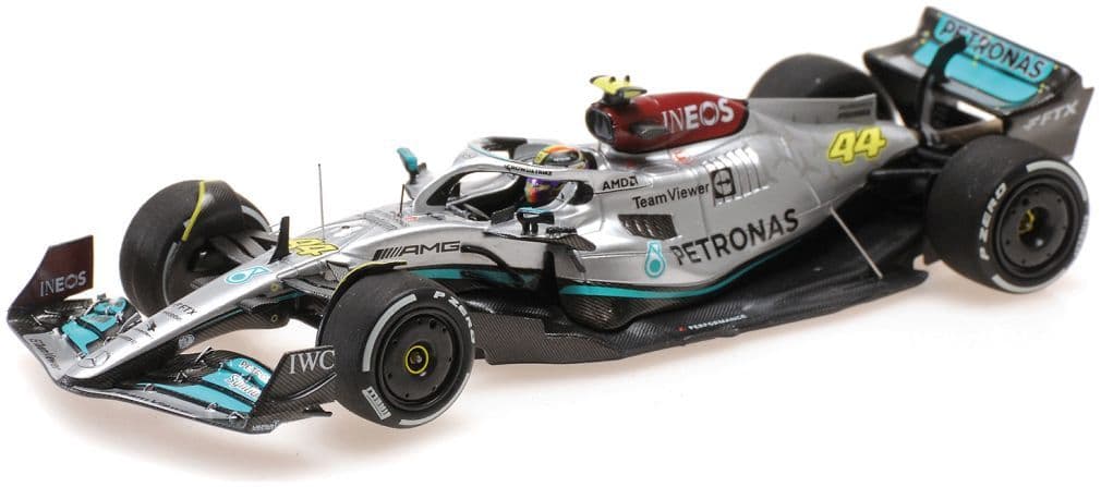 Minichamps 417 221244 Mercedes Petronas F1 L. Hamilton 300th GP 300th GP France 2022 W13 E Perfo