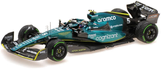 Minichamps 417 221705 Aston Martin Aramco Cognizant F1 AMR22 Sebastian Vettel Singapore GP 2022
