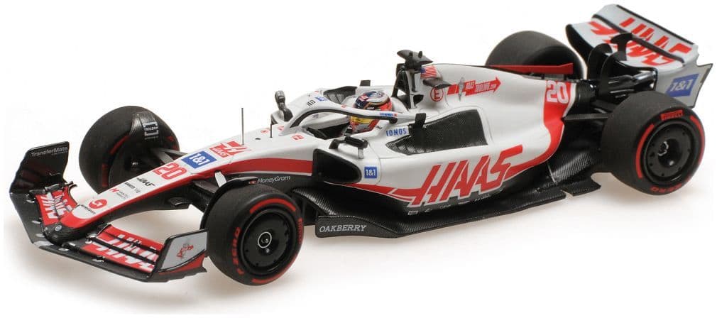 Minichamps 417 222120 Haas F1 Team VF-22 Kevin Magnussen Pole Position Brazilian GP 2022 1/43
