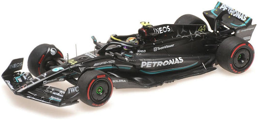 Minichamps 417 230844 Mercedes AMG Petronas F1 W14 E Lewis Hamilton 2nd Spain 2023 1/43 Scale