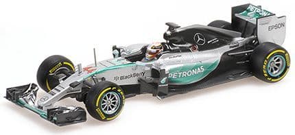 Minichamps 436 150044 Mercedes AMG Petronas F1 Team W06 Hybrid Lewis Hamilton World Champ 2015