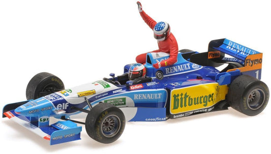 Minichamps 510 950601 Benetton Renault B195 Michael Schumacher Canadian GP 1995 w/Figurine Alesi