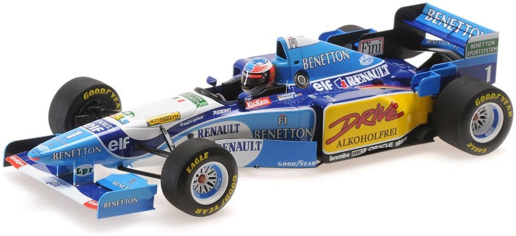 Minichamps 510 952501 Benetton Renault B195 Michael Schumacher Winner French GP 1995 1/18 Scale