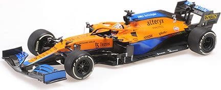 Minichamps 530 213303 McLaren F1 Team MCL35M Daniel Ricciardo Winner Italian GP 2021 1/18 Scale
