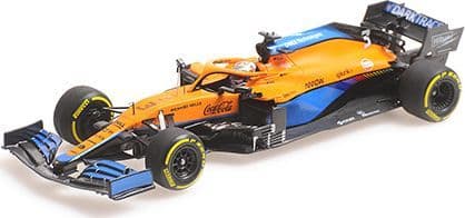 Minichamps 537 214303 McLaren F1 MCL35M D.Ricciardo Bahrain GP 2021 1/43 Scale