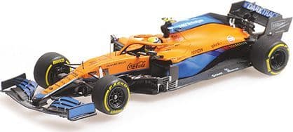 Minichamps 537 214304 McLaren F1 MCL35M L.Norris Bahrain GP 2021 1/43 Scale