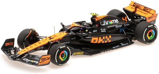 Minichamps 537 235904 McLaren F1 Team MCL60 L.Norris 2nd SGP 2023 1/43 Scale *PRE ORDER £ 91.66*