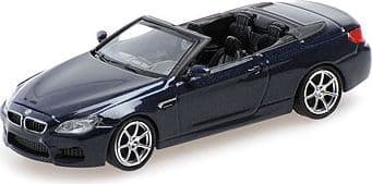 Minichamps 870 027330 BMW M6 Cabrio, 2015, Blue Metallic 1/87 Scale