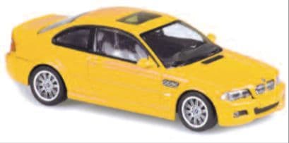 Minichamps 940 020021 BMW M3 (E46) Coupe 2001 Yellow 1/43 Scale *PRE ORDER £ 37.49*