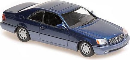 Minichamps 940 032600 Mercedes Benz 600 SEC Coupe 1992 Blue Metallic 1/43 Scale