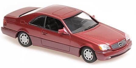 Minichamps 940 032601 Mercedes Benz 600 SEC Coupe 1992 Red Metallic 1/43 Scale