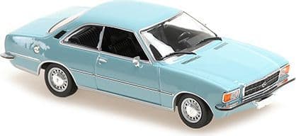 Minichamps 940 044021 Opel Rekord D Coupe 1975 Light Blue 1/43 Scale