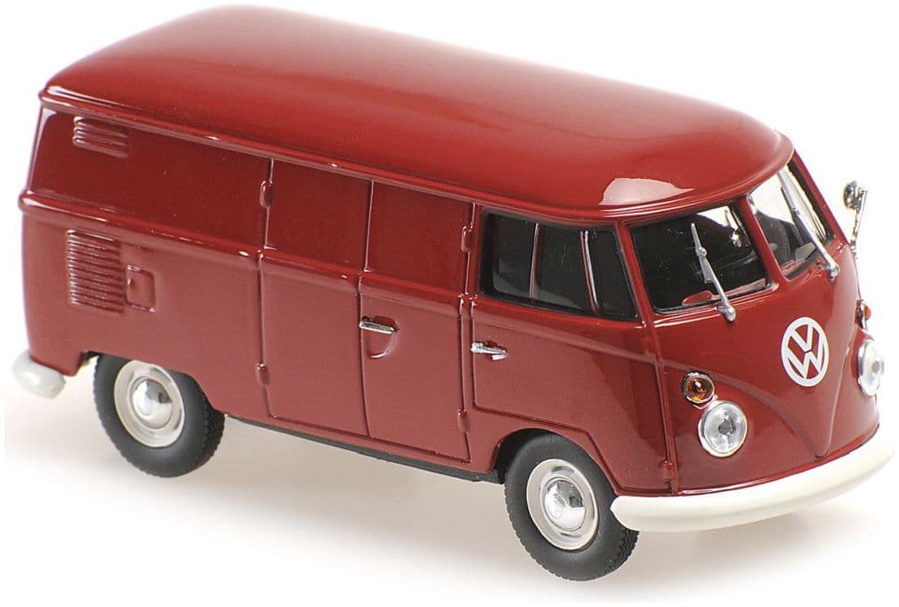 Minichamps 940 052201 VW T1 Box Van 1963 Dark Red 1/43 Scale
