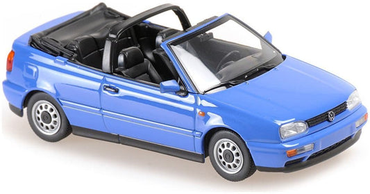 Minichamps 940 055530 VW Golf Cabriolet 1997 Blue 1/43 Scale *PRE ORDER £ 37.49*