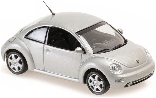 Minichamps 940 058000 Volkswagen New Beetle 1998 Silver 1/43 Scale *PRE ORDER £ 37.49*
