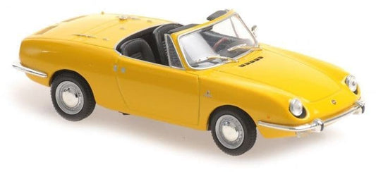 Minichamps 940 121230 Fiat 850 Sport Spider 1968 Yellow 1/43 Scale *PRE ORDER £ 37.49*