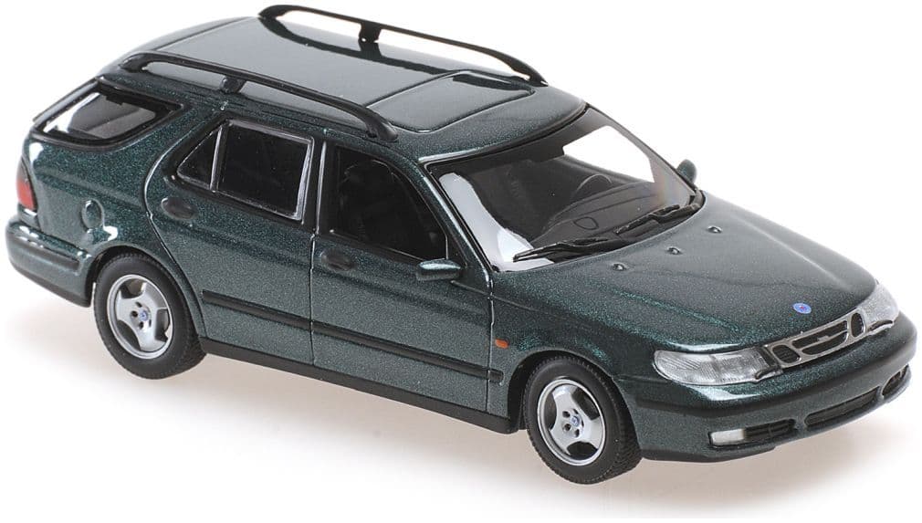 Minichamps 940 170811 Saab 9-5 Break 1999 Dark Green Metallic 1/43 Scale *PRE ORDER £ 37.49*