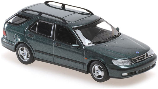 Minichamps 940 170811 Saab 9-5 Break 1999 Dark Green Metallic 1/43 Scale *PRE ORDER £ 37.49*