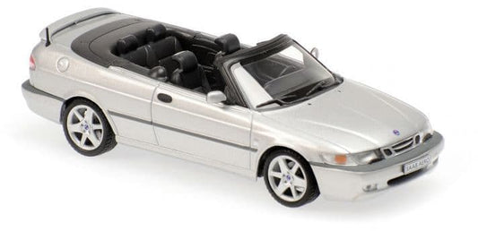 Minichamps 940 170831 Saab 9-3 Aero Cabriolet Silver Metallic 2001 1/43 Scale *PRE ORDER £ 37.49