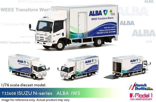 Model 1 33608T Isuzu ALBA N-Series E-waste Collection Vehicle, 1/76 Scale