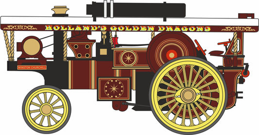 Oxford 76BUR007 Burrell Scenic Showmans Loco Winston Churchill 1/76 Scale (OO) *PRE ORDER £20.95*