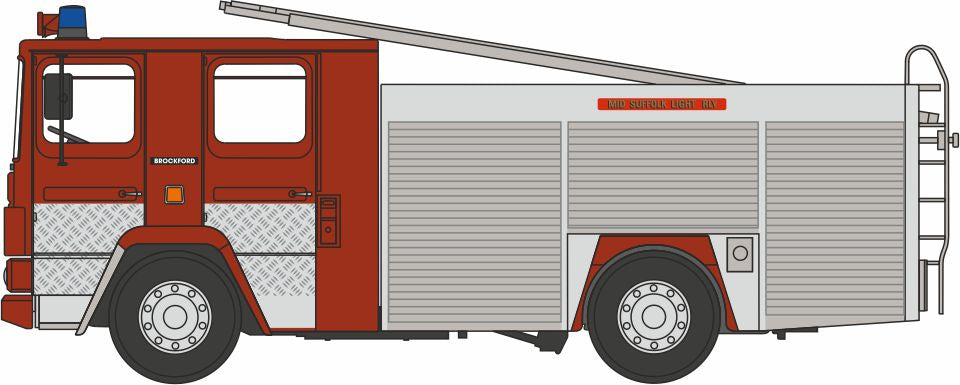 Oxford 76DN008 Dennis RS Fire Appliance Mid Suffolk Light Railway 1/76 Scale (OO) *PRE ORDER £23.95*