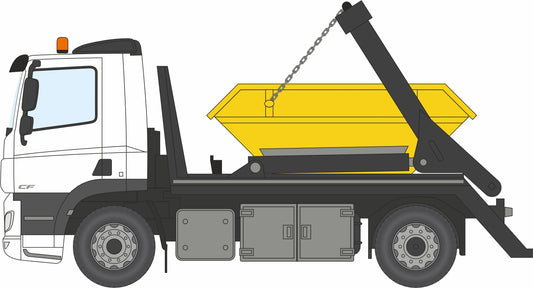 Oxford 76DSL001 DAF Skip Lorry White 1/76 Scale (OO) *PRE ORDER £28.75*