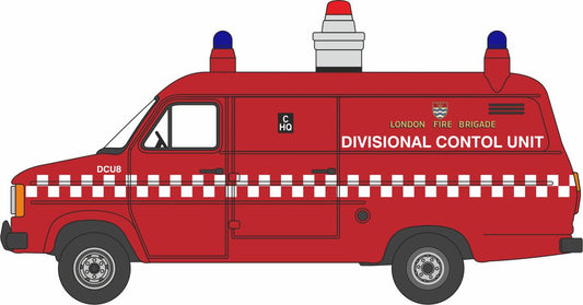 Oxford 76FT2003 Ford Transit MK2 London Fire Brigade DCU 1/76 Scale (OO) *PRE ORDER £10.95*