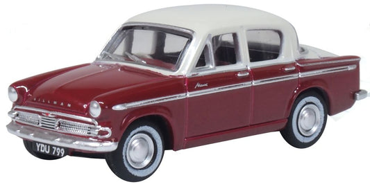 Oxford 76HM002 Hillman Minx MkIIIA Pippin Red/Pearl Grey 1/76 Scale (OO) *PRE ORDER £9.95*